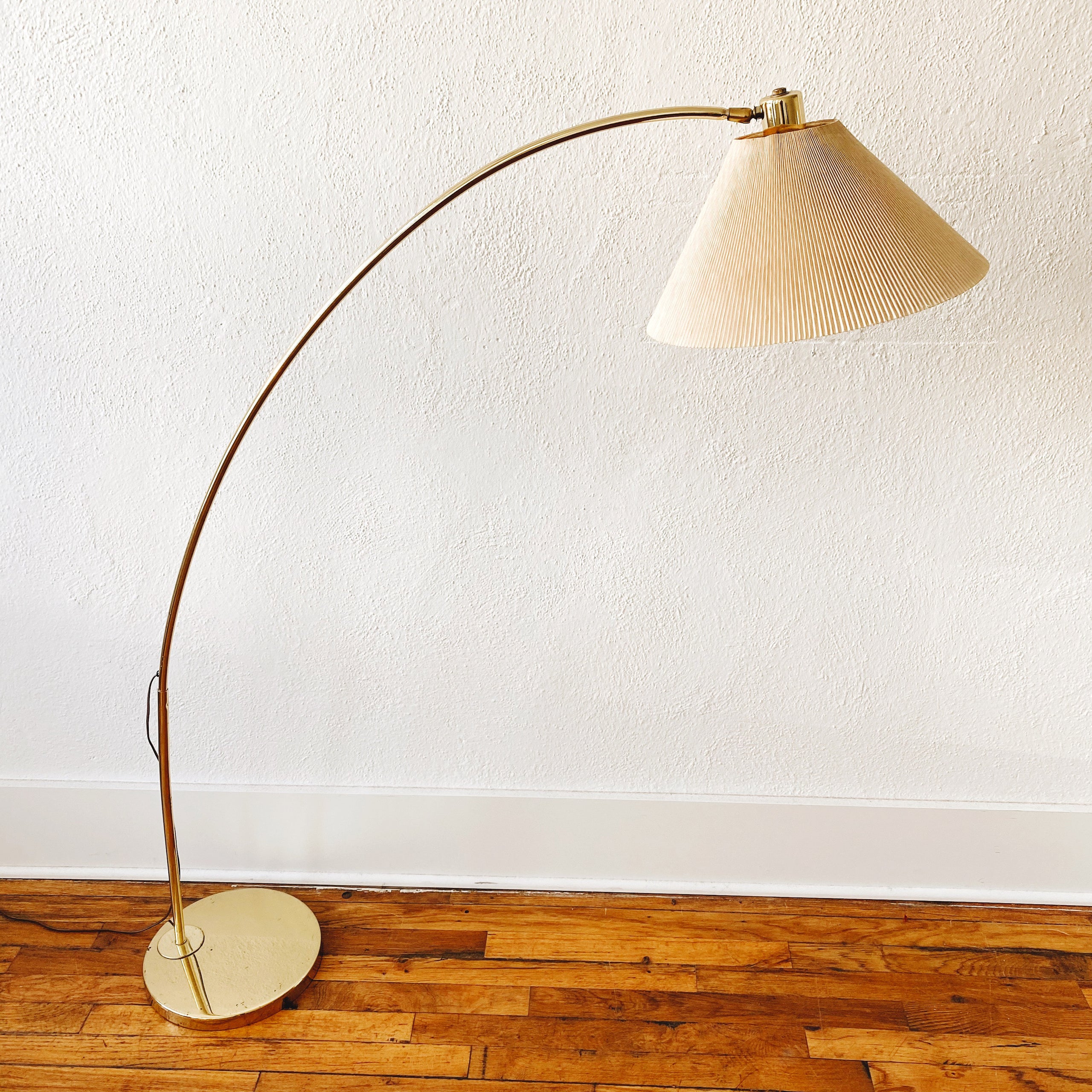 Brass arc floor lamp | carousel + folk